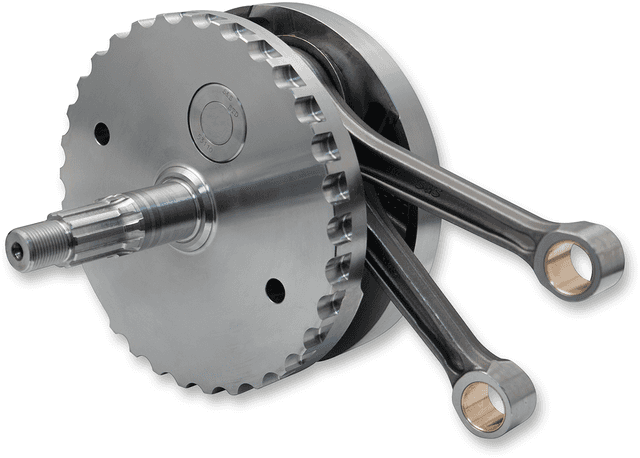 S&S CYCLE 0922-0157 Flywheel Assembly - 4-3/8" - with Sprocket Bearing Race - Twin Cam "B" '99-'06 (except '06 Dyna)