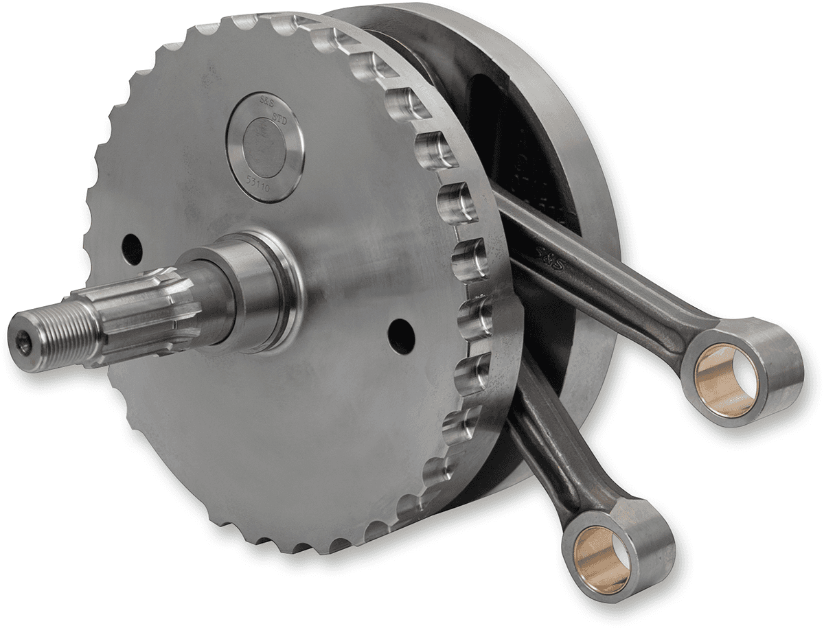 S&S CYCLE 0922-0158 Flywheel Assembly - 4-3/8" - with Sprocket Bearing Race - Twin Cam "A" '99-'06 (except '06 Dyna)