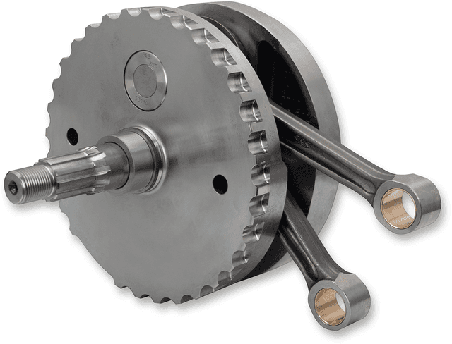 S&S CYCLE 0922-0158 Flywheel Assembly - 4-3/8" - with Sprocket Bearing Race - Twin Cam "A" '99-'06 (except '06 Dyna)