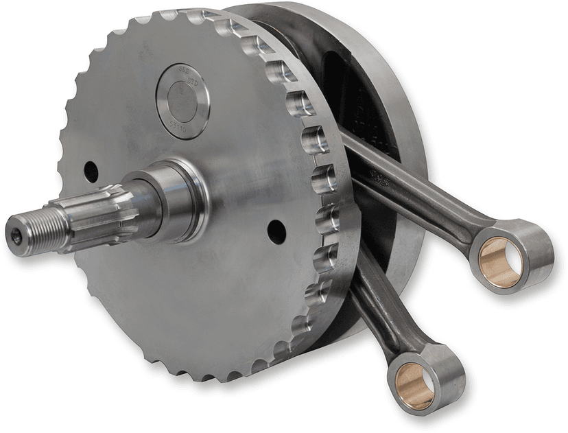 S&S CYCLE 0922-0158 Flywheel Assembly - 4-3/8" - with Sprocket Bearing Race - Twin Cam "A" '99-'06 (except '06 Dyna)
