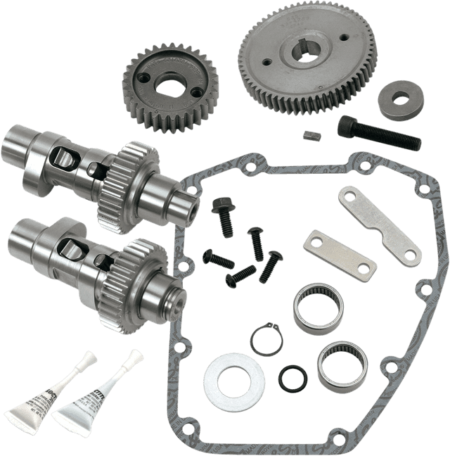 S&S CYCLE 0925-0448 Camshaft Kit - Easy Start - 551 Gear Drive - Twin Cam '07-'17 — image 2 of 2