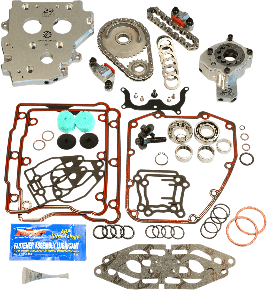 FEULING OIL PUMP CORP. 0925-1062 Conversion Camplate Hydraulic Cam Chain Tensioner - Factory Style - Twin Cam with Cam Sensor