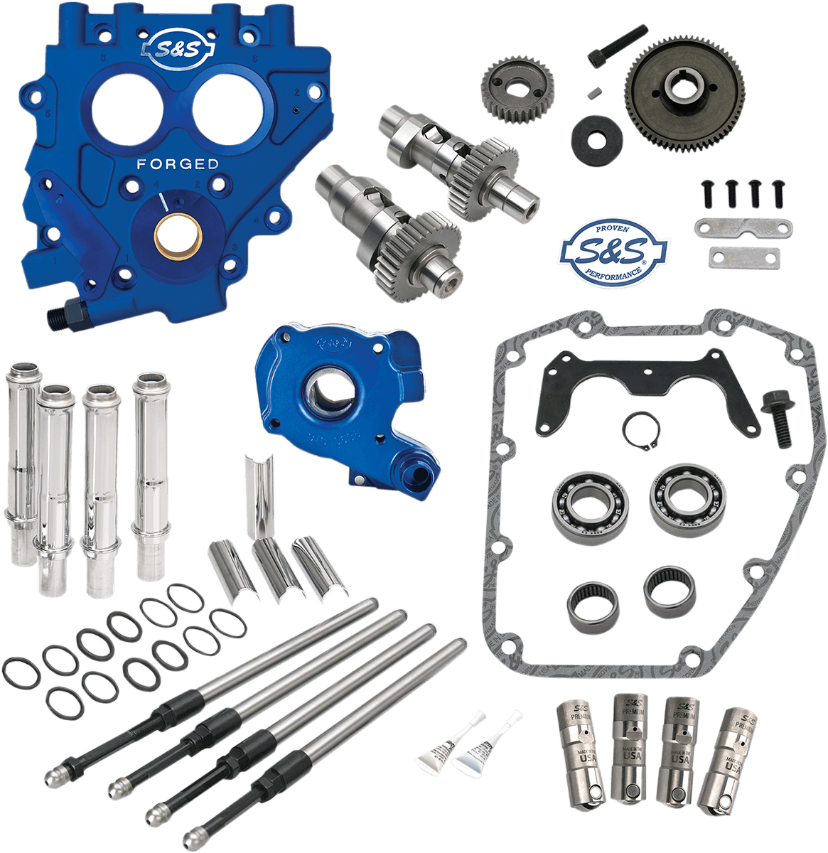 S&S CYCLE 0925-1101 Cam Chest with Plate Kit - 585GE - Easy Start Cams - Twin Cam