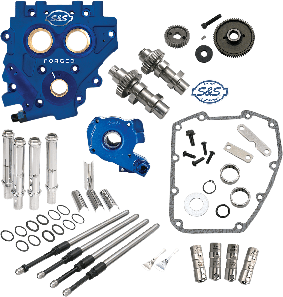 S&S CYCLE 0925-1102 Cam Chest with Plate Kit - 510G - Standard Cams - Twin Cam