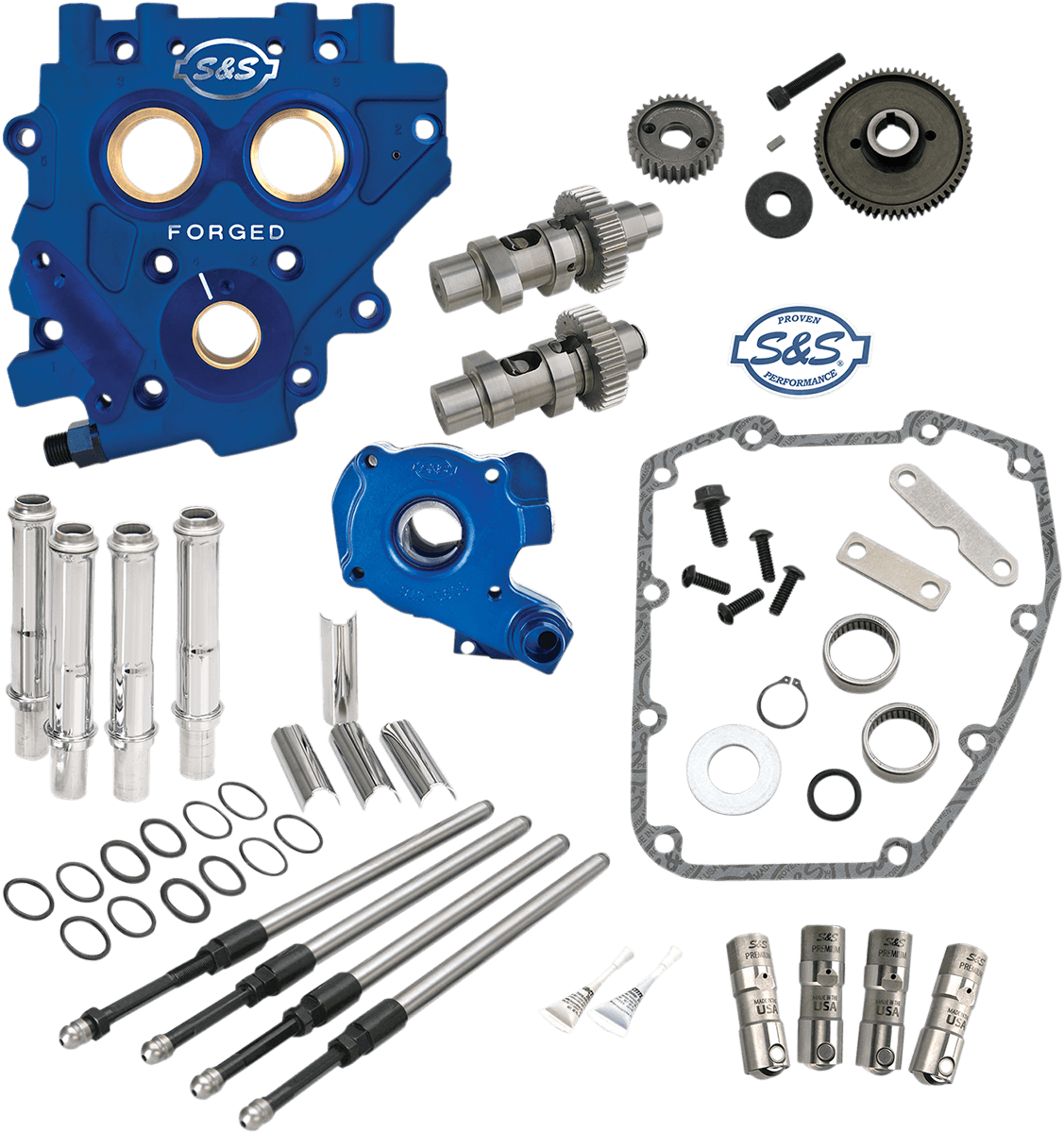 S&S CYCLE 0925-1103 Cam Chest with Plate Kit - 551GE - Easy Start Cams - Twin Cam