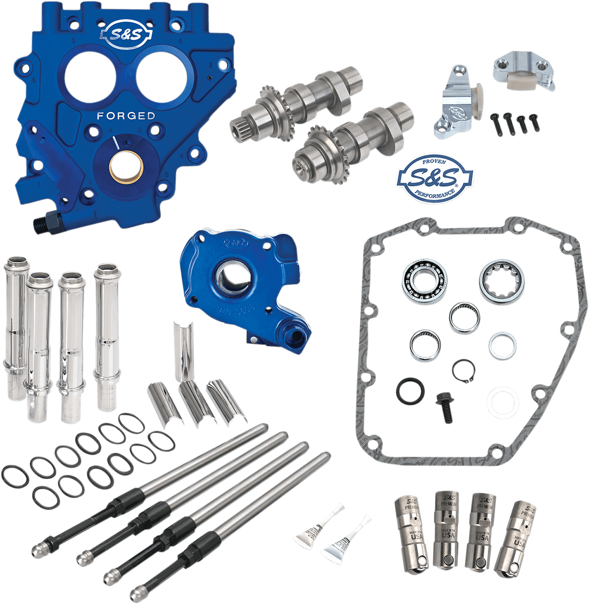 S&S CYCLE 0925-1105 Cam Chest with Plate Kit - 509C Standard Cams - Twin Cam