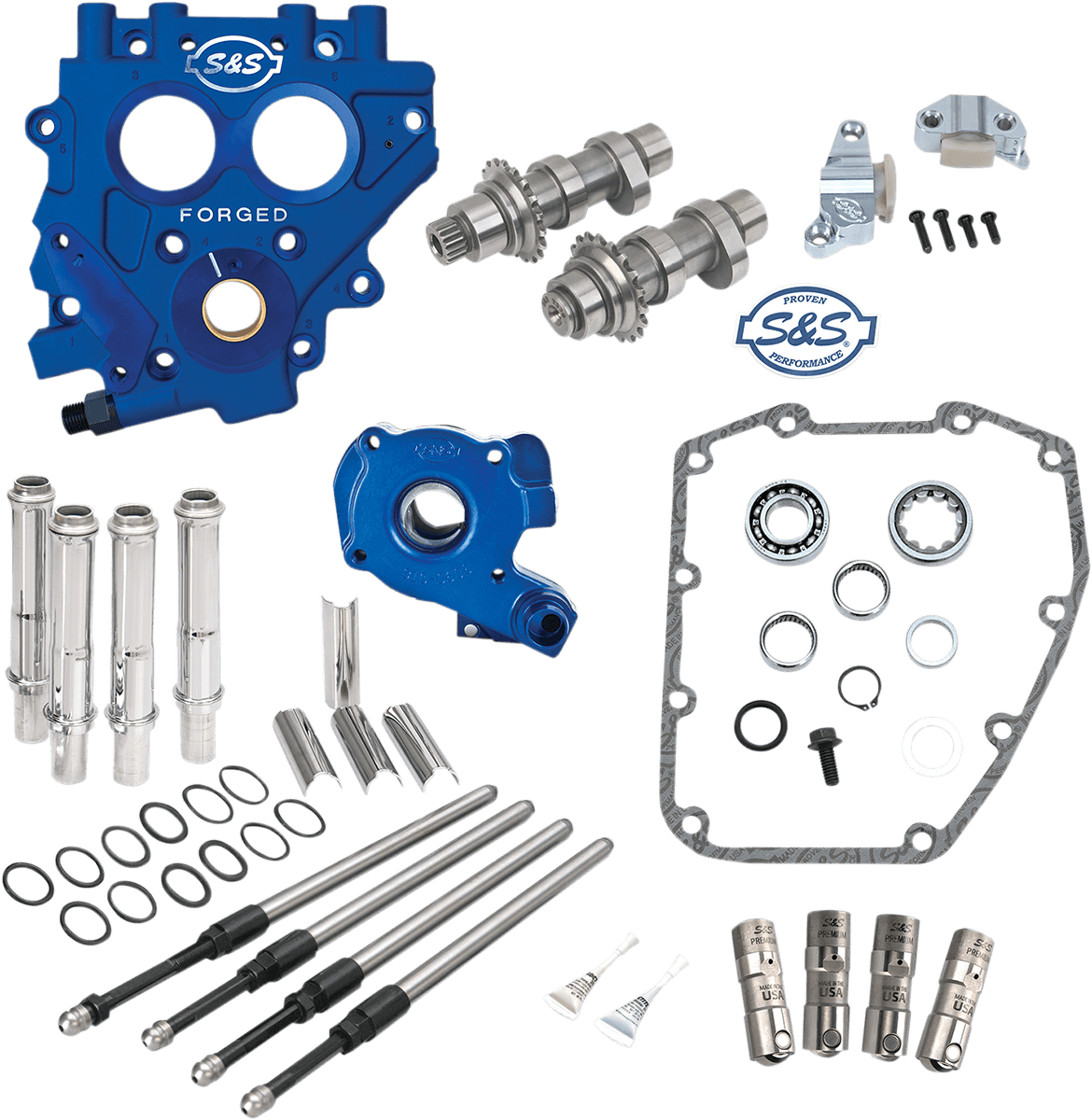 S&S CYCLE 0925-1106 Cam Chest with Plate Kit - 510C - Standard Cams - Twin Cam
