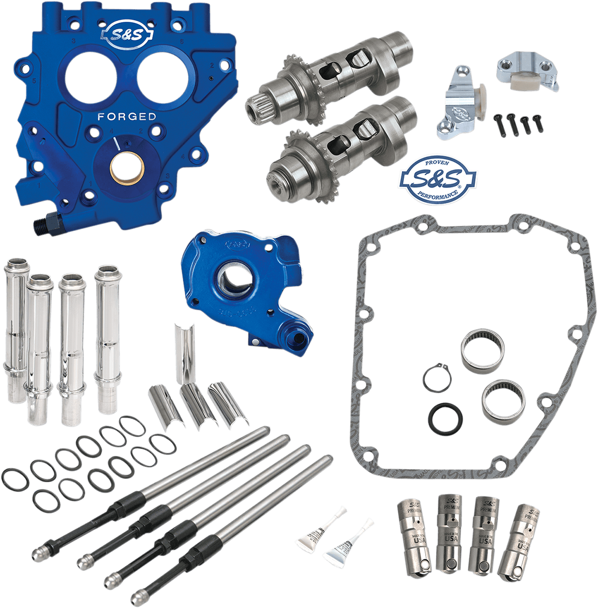 S&S CYCLE 0925-1109 Cam Chest with Plate Kit - 551CE - Easy Start Cams - Twin Cam