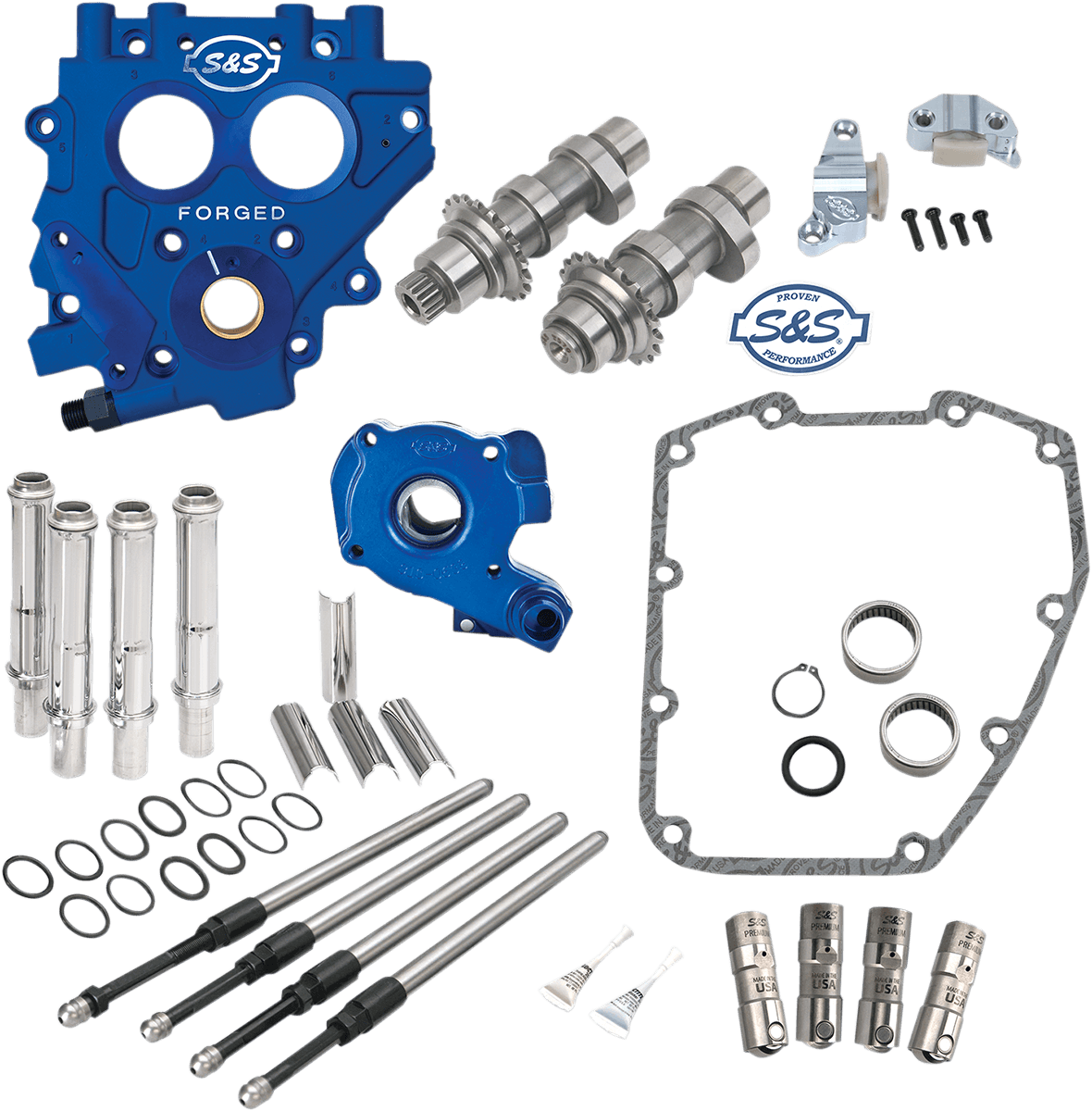 S&S CYCLE 0925-1111 Cam Chest with Plate Kit - 585C - Standard Cams - Twin Cam