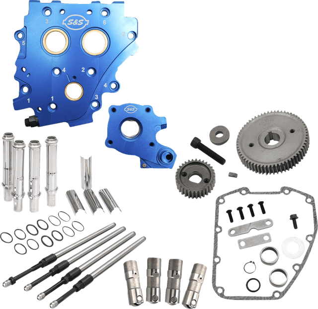 S&S CYCLE 0925-1579 Cam Chest Kit without Cams - Gear Drive - Oil Cooled - Chrome Pushrods - Twin Cam