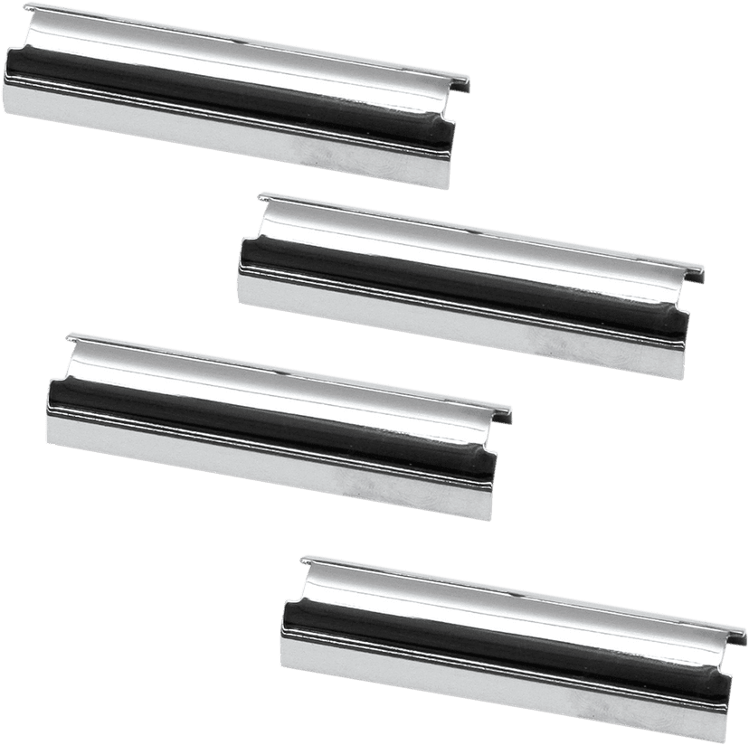 S&S CYCLE 0928-0078 Pushrod Cover Keeper Set - Chrome - 2.800" - Big Twin