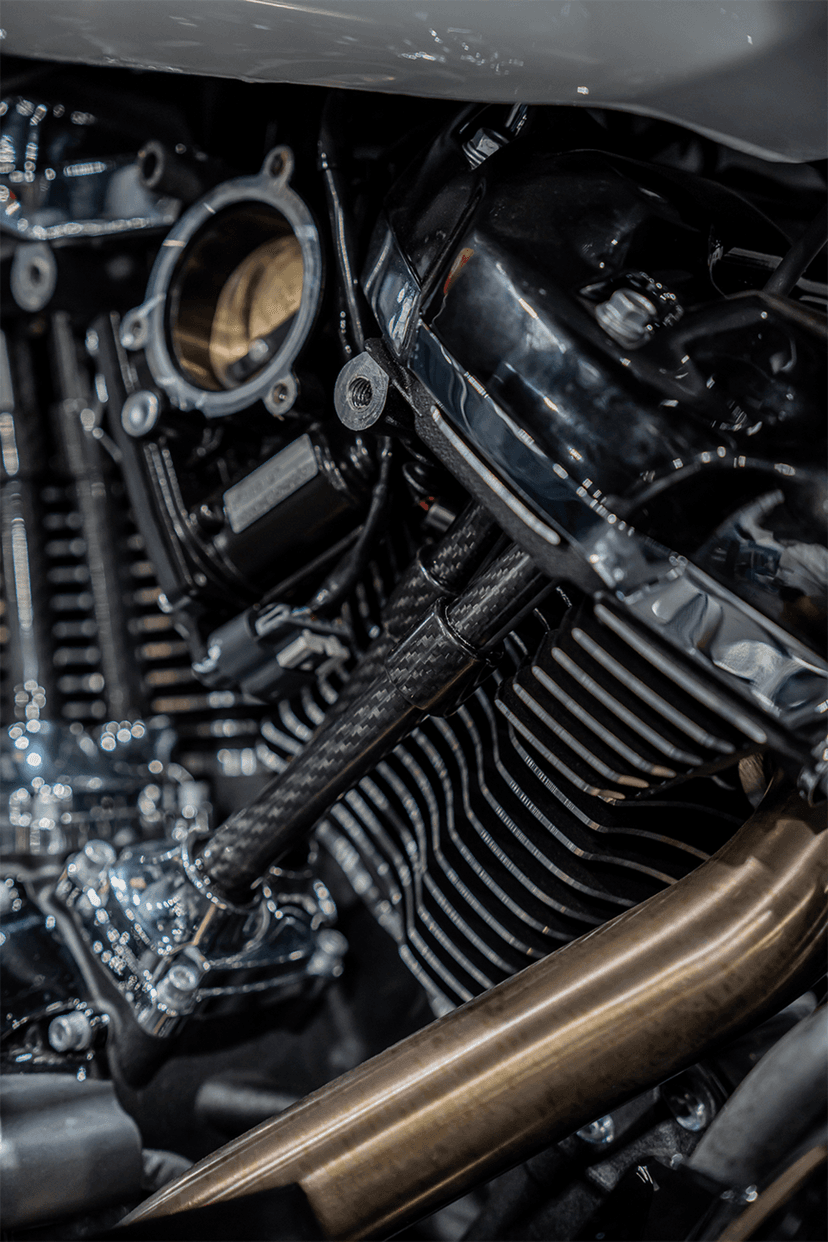 SLYFOX 0928-0123 Pushrod Covers - Carbon Fiber - M8 — image 2 of 2