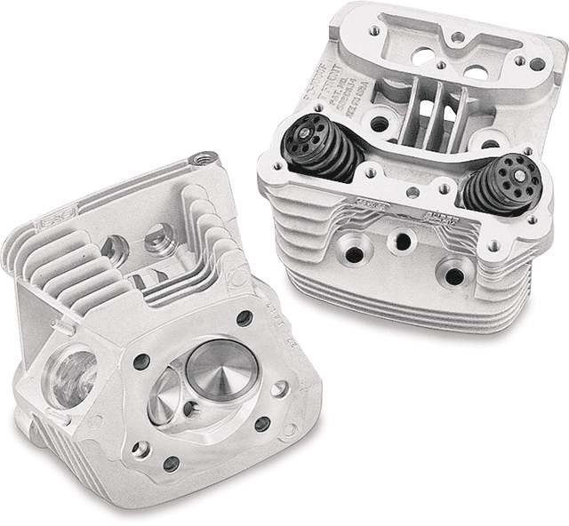 S&S CYCLE 0930-0007 Cylinder Head Kit - Super Stock™ - Natural - Evolution Big Twin '88-'99