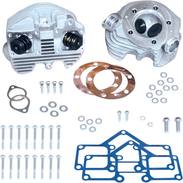 S&S CYCLE 0930-0015 Cylinder Head Kit - Super Stock® - Single Plug - O-Ring Style - Big Twin