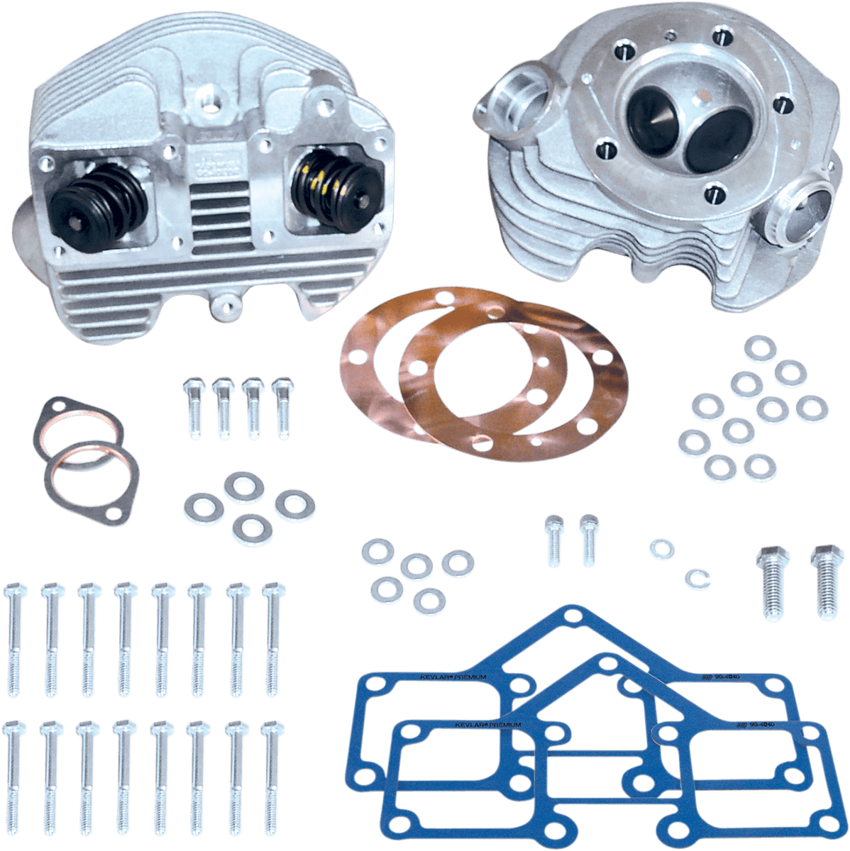 S&S CYCLE 0930-0017 Cylinder Head Kit - Super Stock® - Single Plug - O-Ring Style - Big Twin