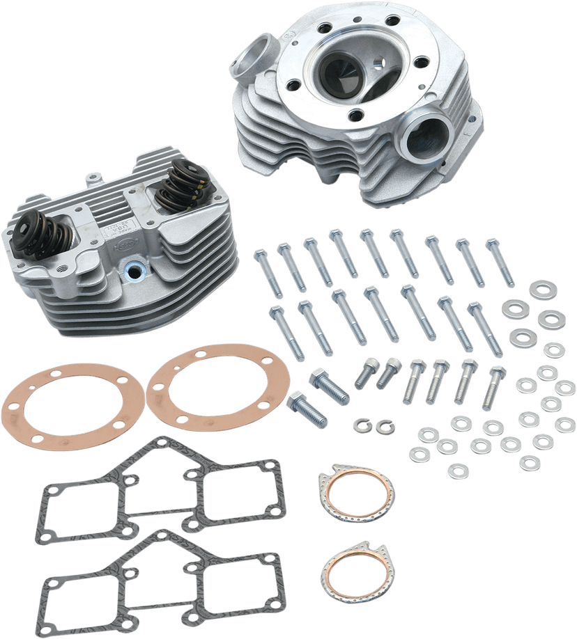 S&S CYCLE 0930-0134 Cylinder Head Kit - Super Stock® - Single Plug - Band Style - Big Twin