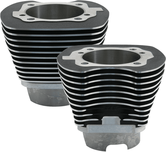 S&S CYCLE 0931-0687 Cylinders - 4.125" - Black