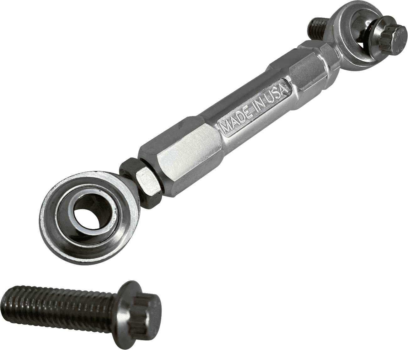 ALLOY ART 0933-0144 Adjustable Stabilizer Link - Front - Raw Machined - Touring