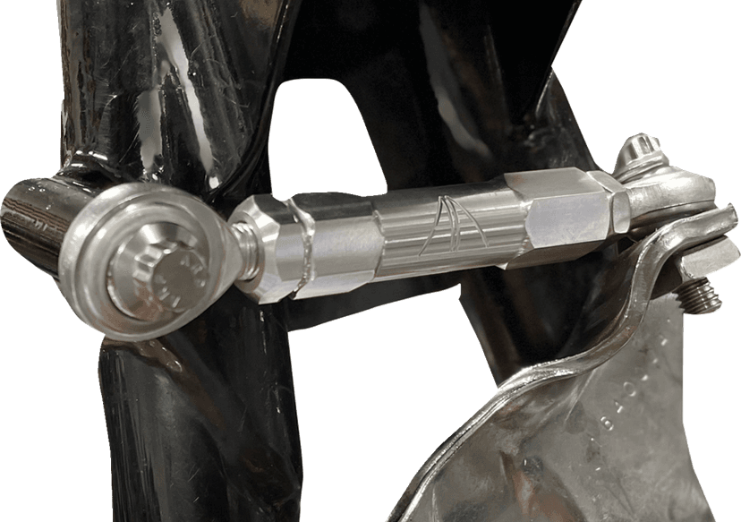 ALLOY ART 0933-0144 Adjustable Stabilizer Link - Front - Raw Machined - Touring — image 3 of 3