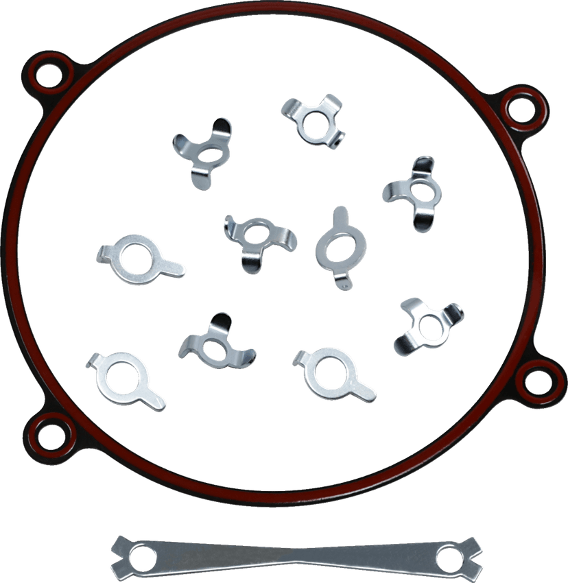 JAMES GASKET 0934-0943 Crankcase Saver Kit - Rubber Coated Metal - '84-'99 EVO/'99-'06 Twin Cam