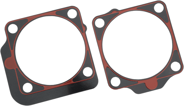 JAMES GASKET 0934-1716 Metal Base Gasket with Outside Oilers (Front and Rear) - .020" - Big Twin