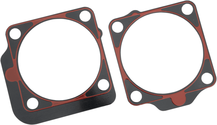 JAMES GASKET 0934-1716 Metal Base Gasket with Outside Oilers (Front and Rear) - .020" - Big Twin