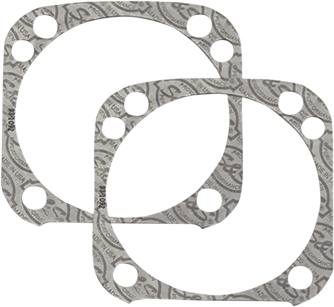 S&S CYCLE 0934-5020 Base Gaskets - Front or Rear 4.125" - STK - '99-'17 Twin Cam