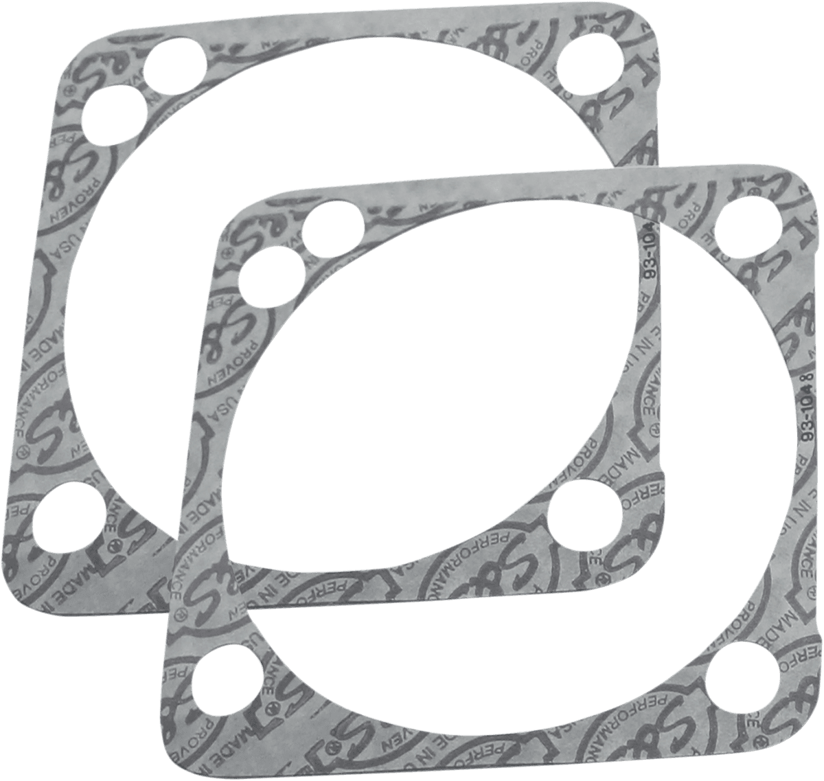 S&S CYCLE 0934-5021 Base Gaskets - Front or Rear 4.125" - SSW - '99-'17 Twin Cam
