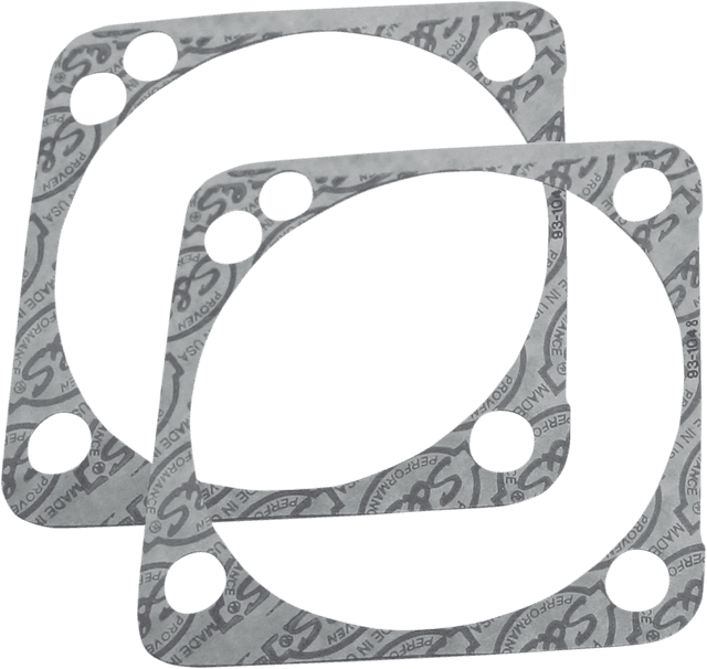 S&S CYCLE 0934-5021 Base Gaskets - Front or Rear 4.125" - SSW - '99-'17 Twin Cam