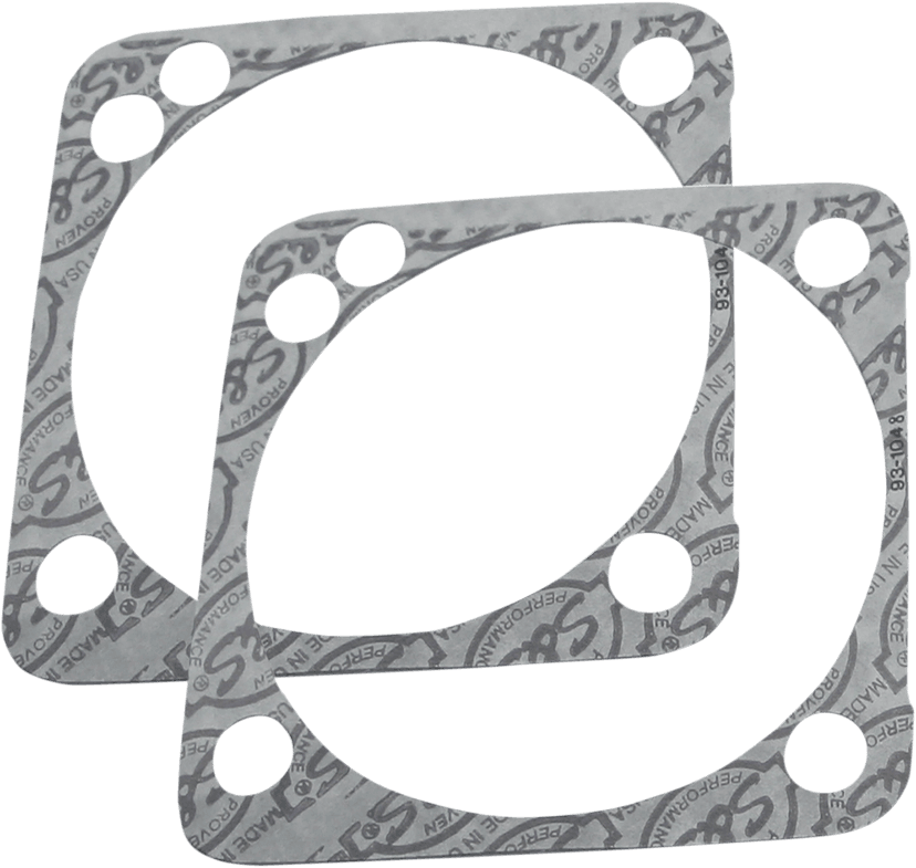 S&S CYCLE 0934-5021 Base Gaskets - Front or Rear 4.125" - SSW - '99-'17 Twin Cam