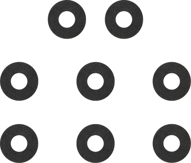 JAMES GASKET 0935-0102 Top Rocker Cover Fiber Washer Set - '84-'99 EVO — image 2 of 2