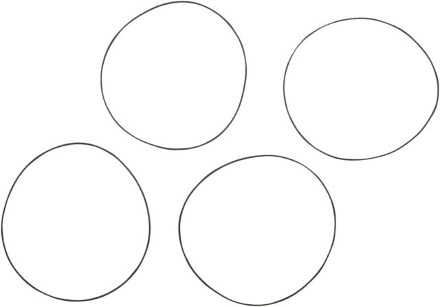 JAMES GASKET 0935-1071 Piston Liner O-Ring - 4 Pack