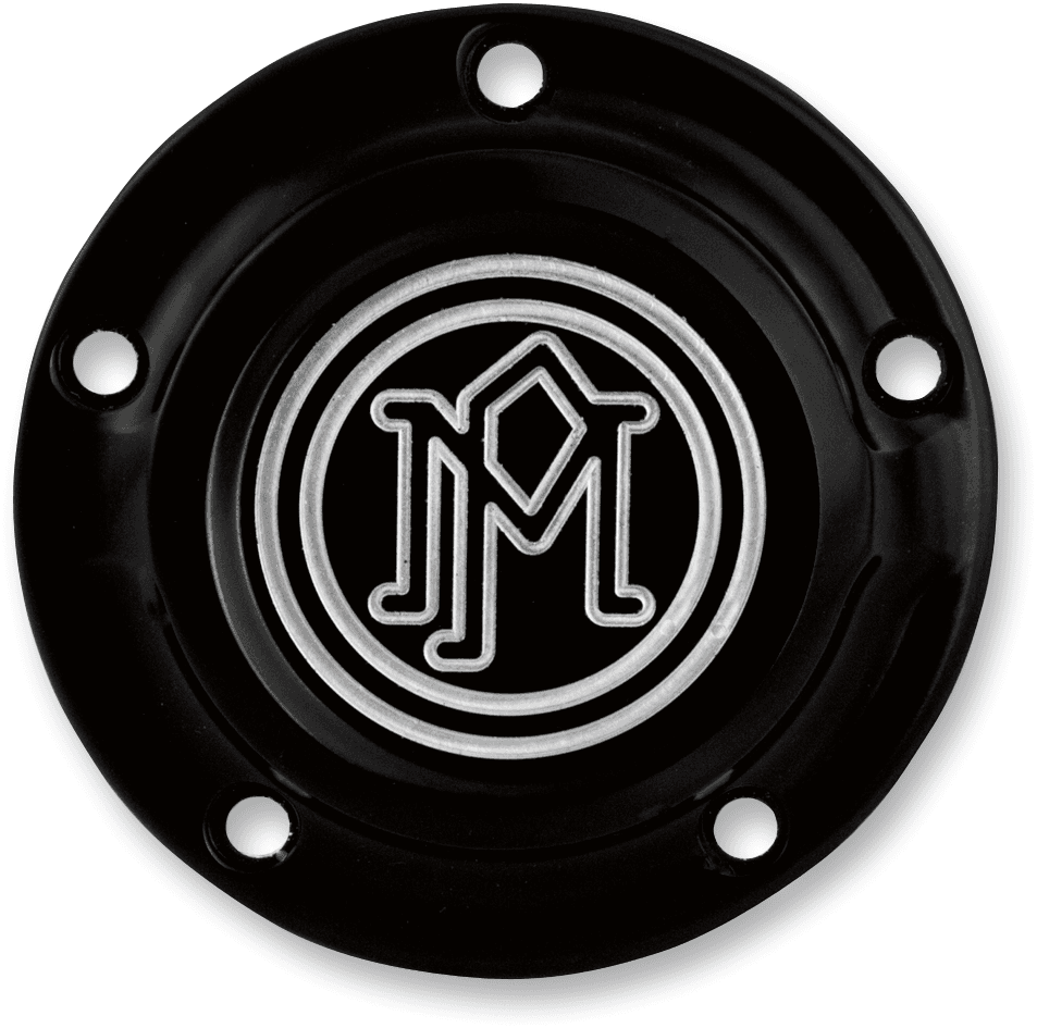 BARNETT 0940-1162 Ignition Cover - Scalloped - 5 Hole - Contrast Cut™ - Twin Cam