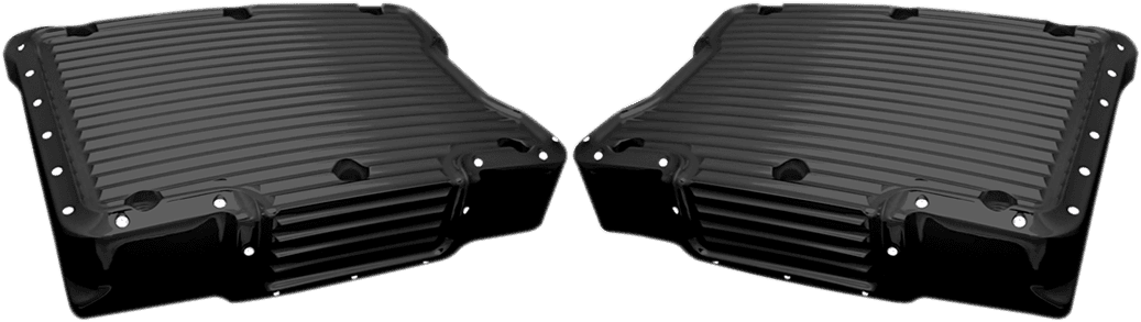 COVINGTONS 0940-1356 Rocker Box Cover - Dimpled Black - Twin Cam