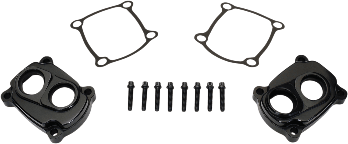 JIMS 0940-2010 Tappet Cover Kit - Black - M8