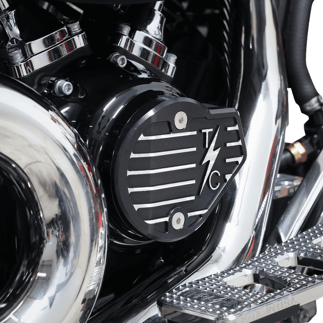 THRASHIN SUPPLY CO. 0940-2221 Cam Cover - Gen 2 - Finned - Twice Cut - Black - M8 — image 6 of 6