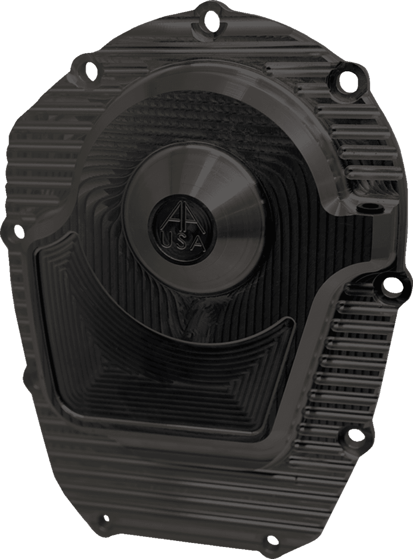ALLOY ART 0940-2222 Comp Cam Cover - Black - Finned - M8 — image 1 of 2
