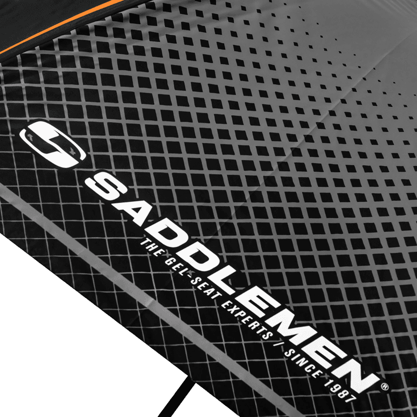 SADDLEMEN 9501-0292 Umbrella - Black/Gray/Orange — image 4 of 4