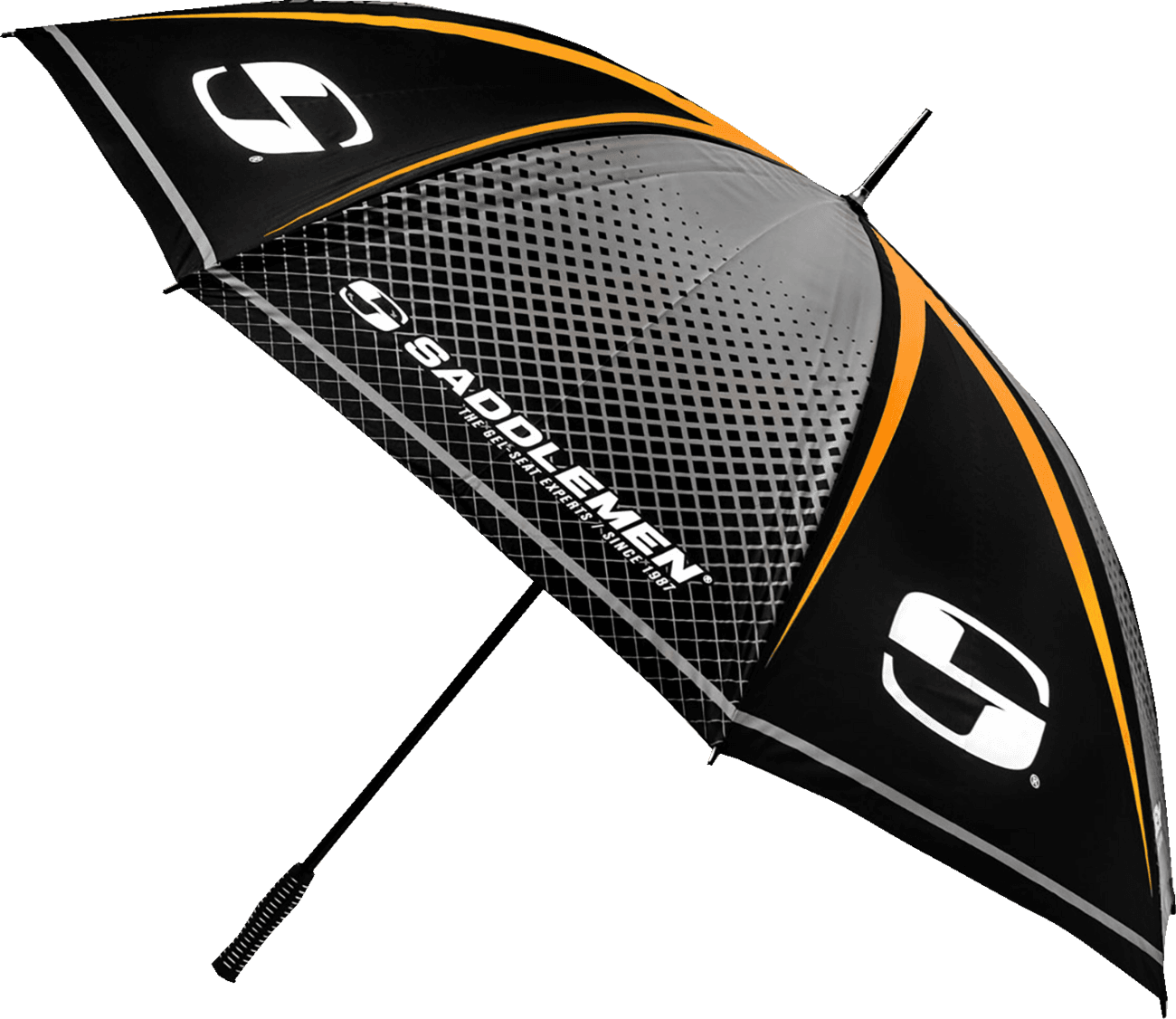 SADDLEMEN 9501-0292 Umbrella - Black/Gray/Orange