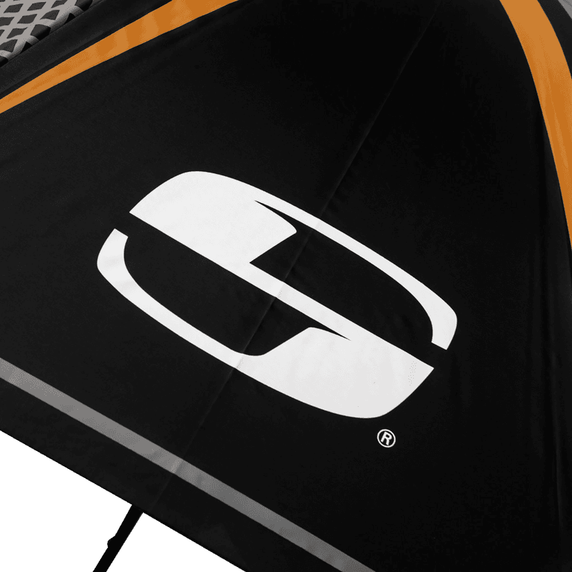 SADDLEMEN 9501-0292 Umbrella - Black/Gray/Orange — image 3 of 4