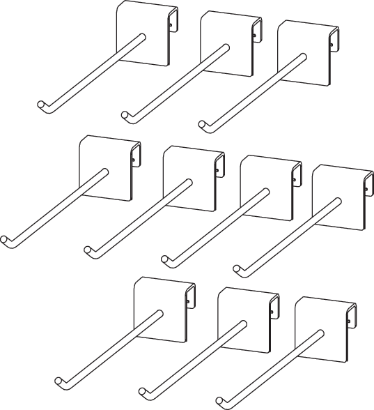 ICON 9903-0491 Display Glove Peg Kit - 10 Pack