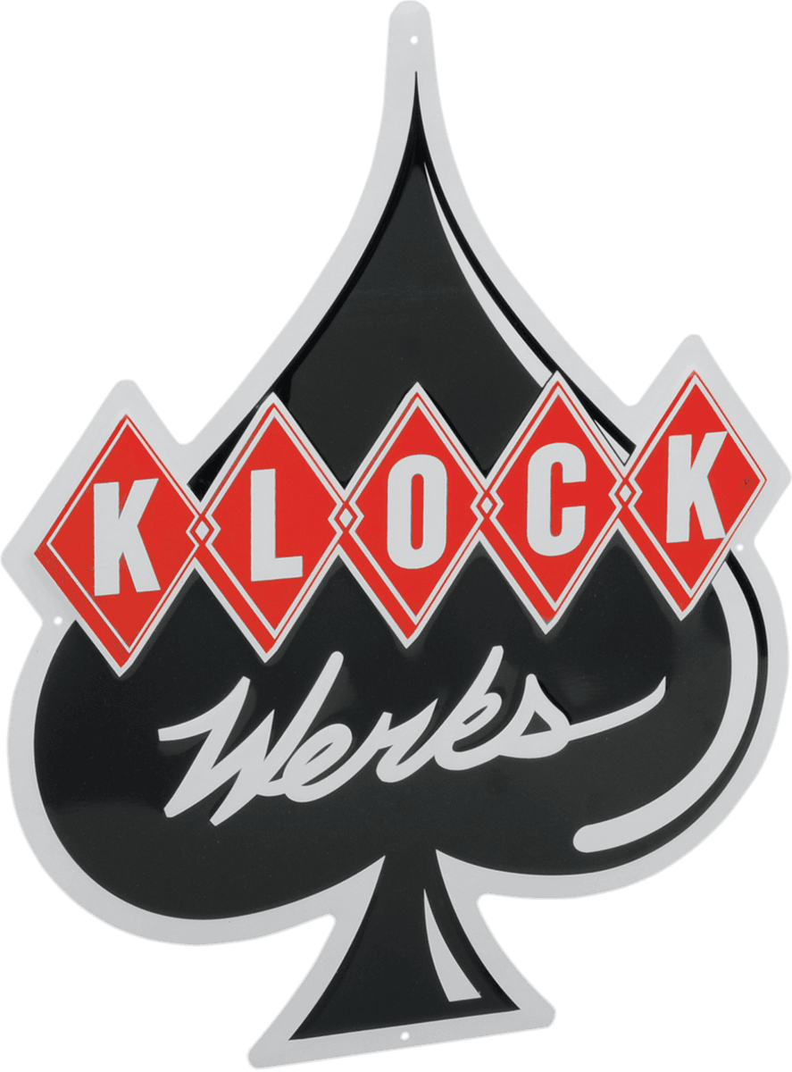 KLOCK WERKS 9904-0768 Metal Sign - Aluminum - 14" x 17-1/2"