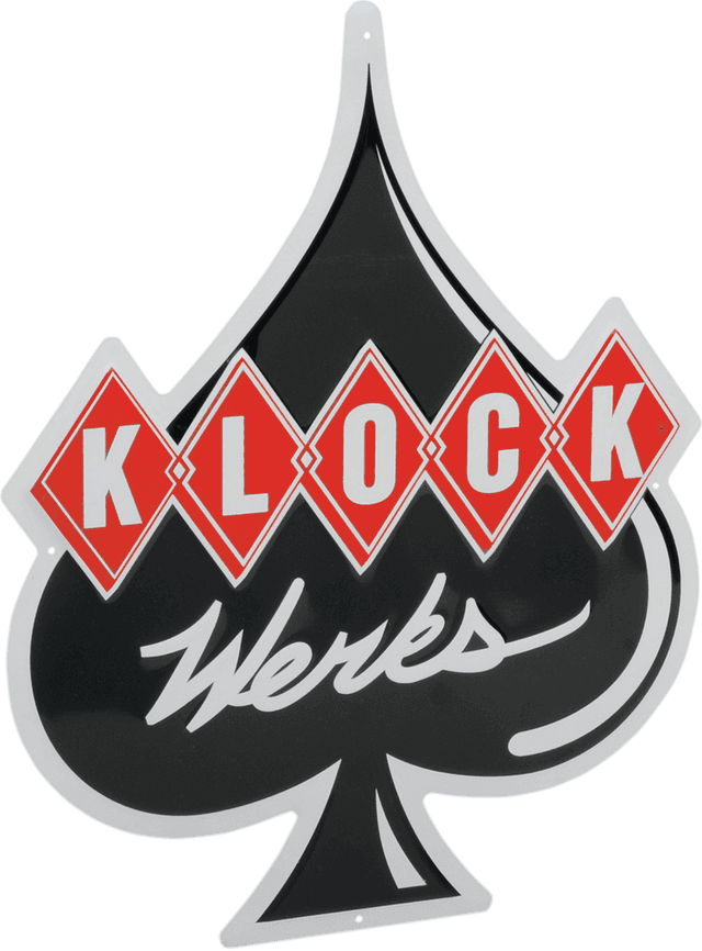 KLOCK WERKS 9904-0768 Metal Sign - Aluminum - 14" x 17-1/2"