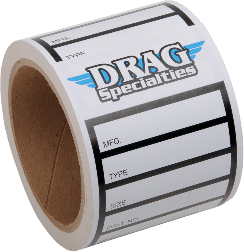 DRAG SPECIALTIES 9904-0943 Tire Labels - 100 Peice