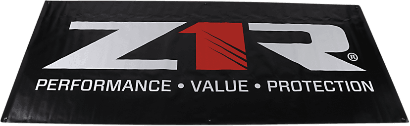 Z1R 9905-0093 PVP Banner - 84" x 36" - Black — image 1 of 2