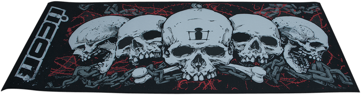 ICON 9905-0108 Absorbent Pit Pad - Large - Skull