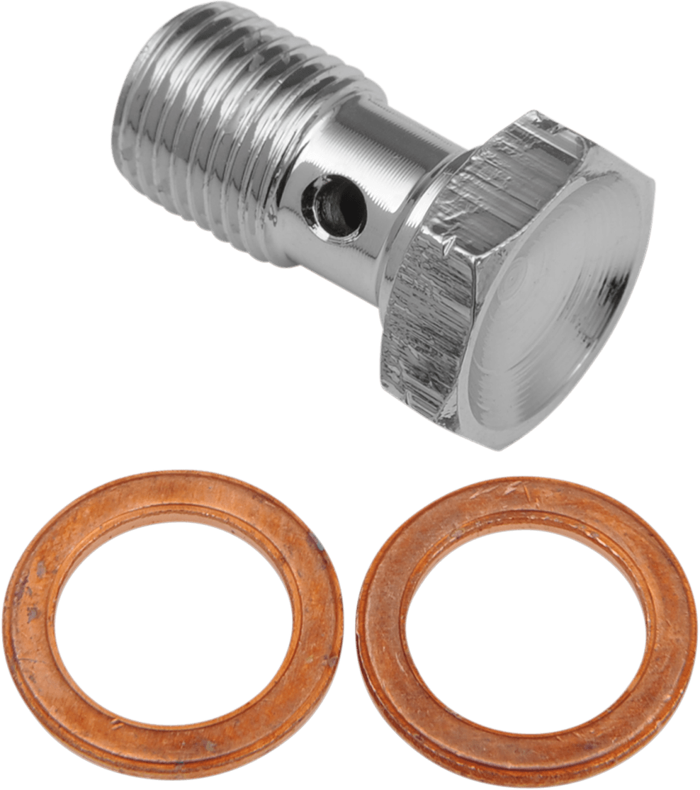GOODRIDGE 992-03-31SCH Banjo Bolt - M10 x 1.0 - Single - Chrome