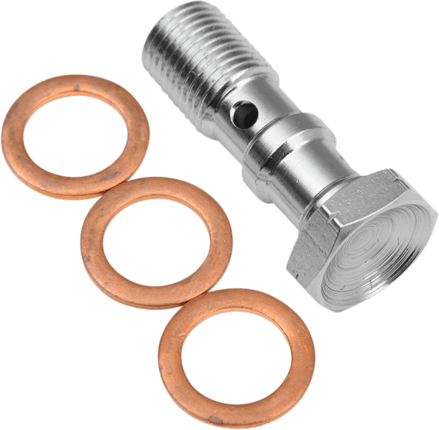GOODRIDGE 9930331CH Banjo Bolt - M10 x 1.0 - Double - Chrome
