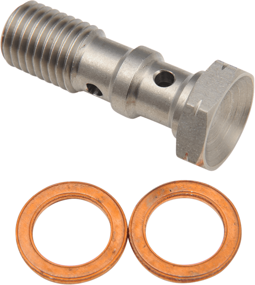 GOODRIDGE 993-03-32C Banjo Bolt - M10 x 1.25 - Double - Stainless Steel