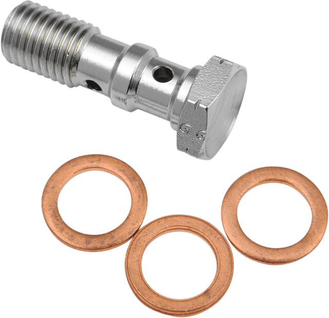 GOODRIDGE 9930332CH Banjo Bolt - M10 x 1.25 - Double - Chrome